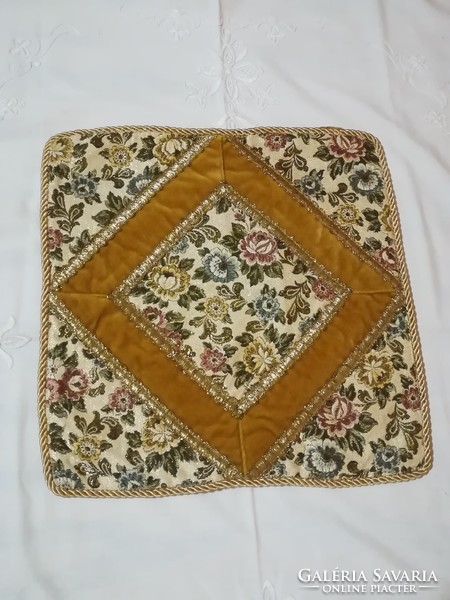Antique tapestry woven decorative cushion cover.