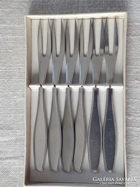 6 stainless steel mini forks