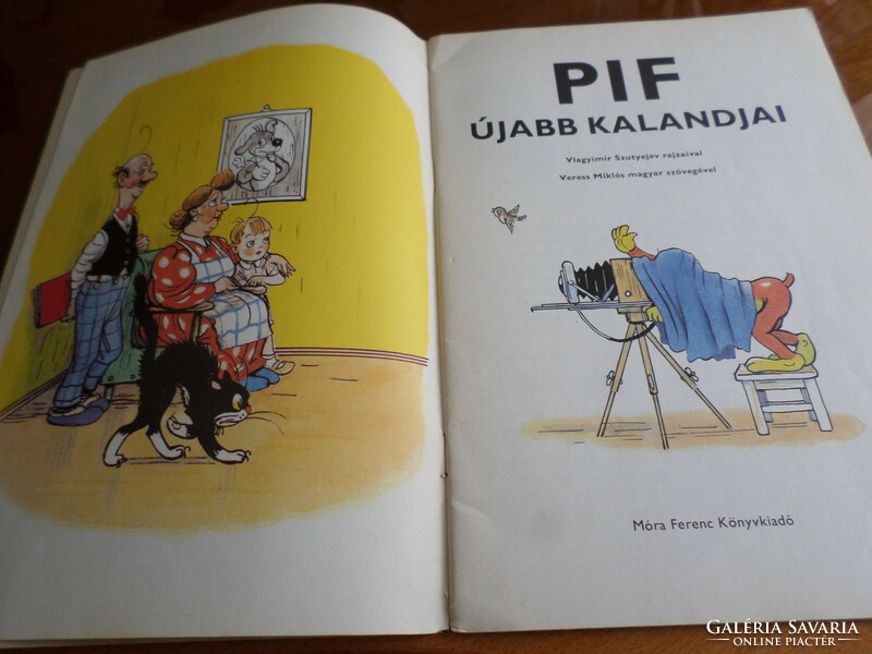 PIF ÚJABB KALANDJAI V. Szutyejev rajzaival Veress Miklós magyar szövegével, Második kiadás, 1976