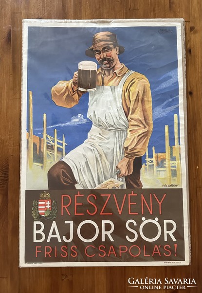 Bavarian beer advertising poster