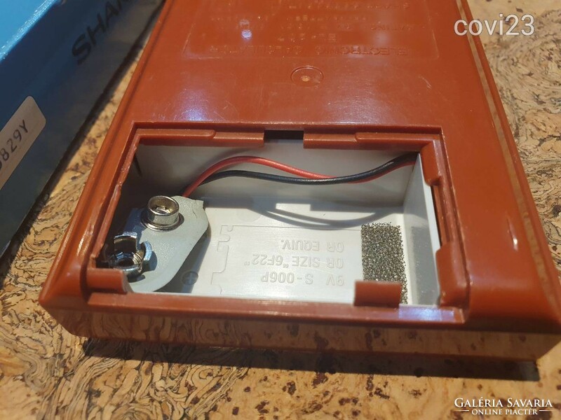 Retro sharp számológép EL-207 dobozában irószer szocreál kádár