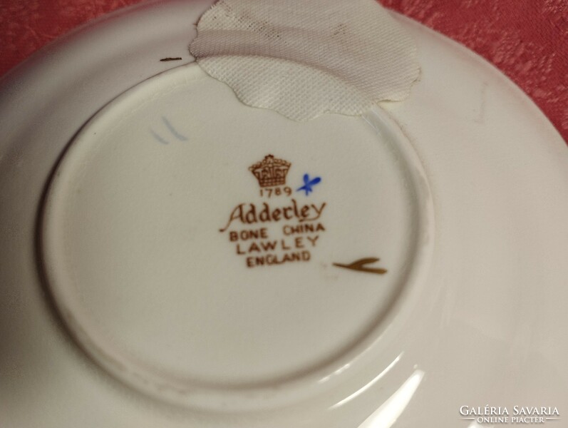 Adderley, angol porcelán tál, tányér, dísztányér