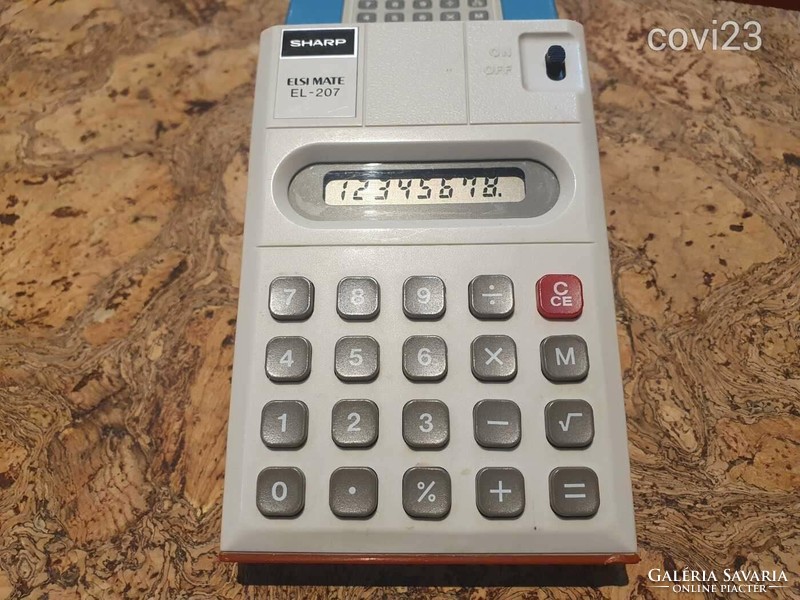 Retro sharp calculator el-207 in the box stationery social real cooper