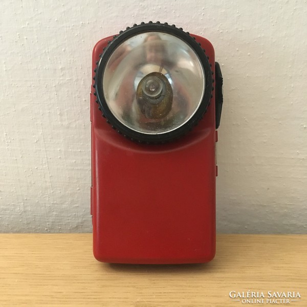 Retro red flashlight