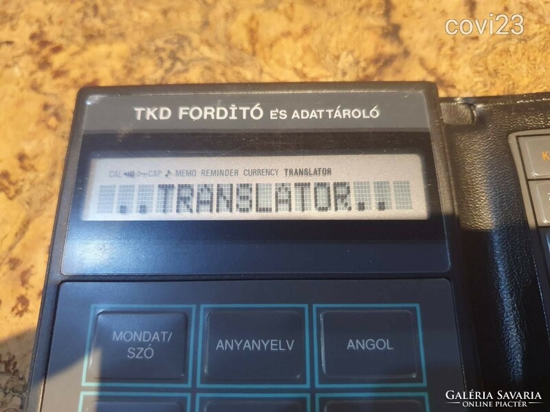 Retro személyi fordító adattároló és számológép TKD K931 irószer szocreál kádár