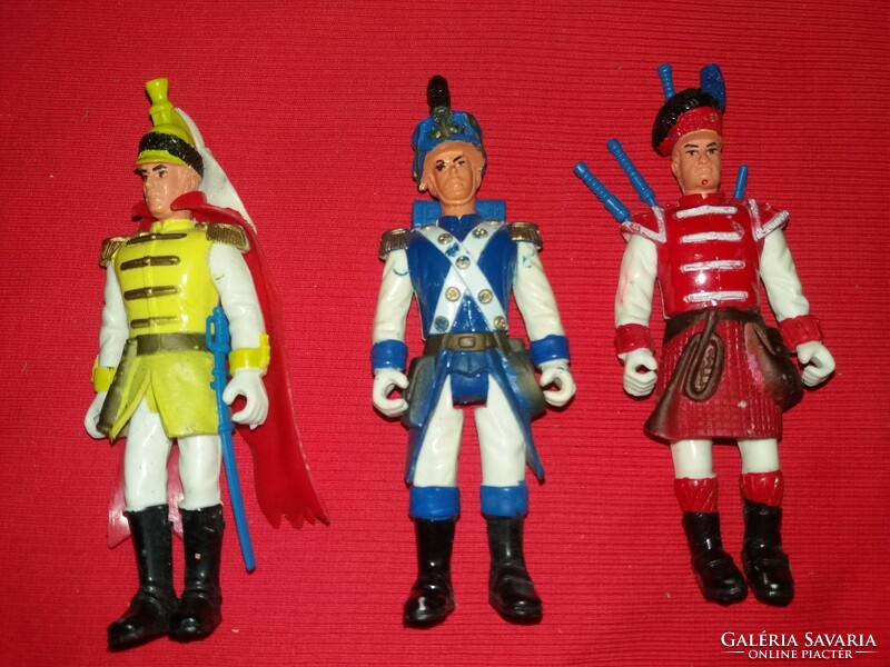 Retro toy soldiers 17 cm / piece Napoleonic wars English units 3 pieces in one, condition according to pictures
