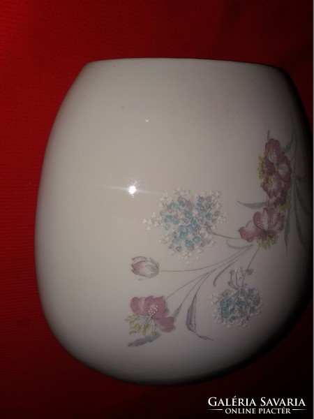 Very nice art noveau oval floral marked porcelain vase 22 x 20 x 5 cm condition according to the pictures