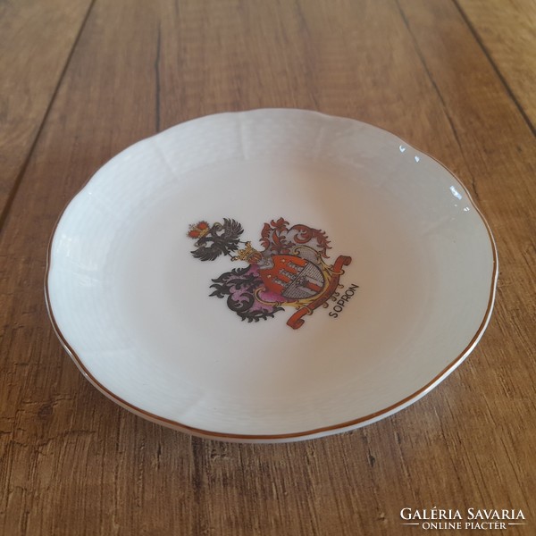 Antique Herend Sopron coat of arms bowl