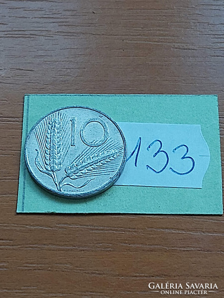 Italy 10 lira 1973 alu. Kalás 133