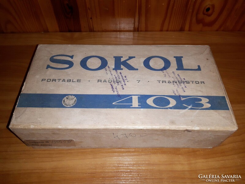 Empty box! Sokol 403 radio transistor box