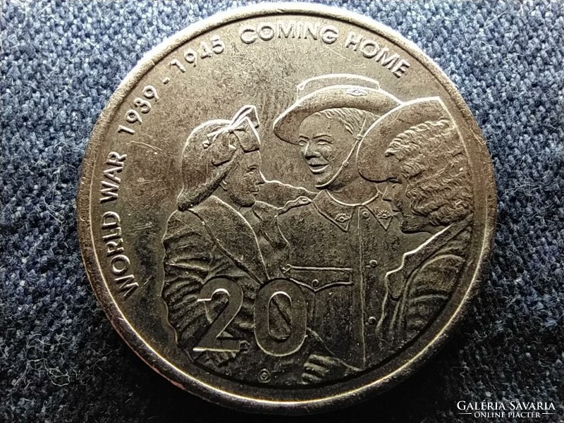 Australia end of WWII 20 cents 2005 (id77716)