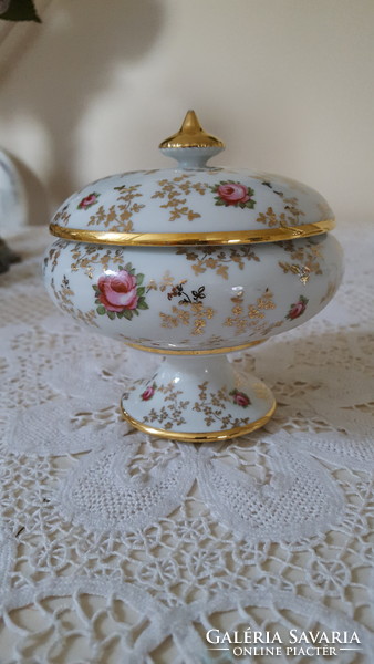 Beautiful Limoges porcelain bonbonier, sugar holder