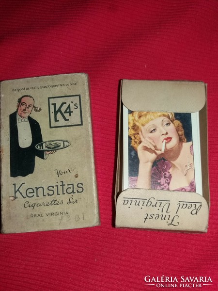 Antik 1930 gyűjthető KENSITAS cigaretta reklámkártyák DEDIKÁLT Színésznő és Díva egyben 17