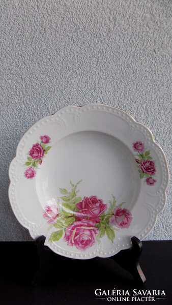2 db Zsolnay rózsás tányér!