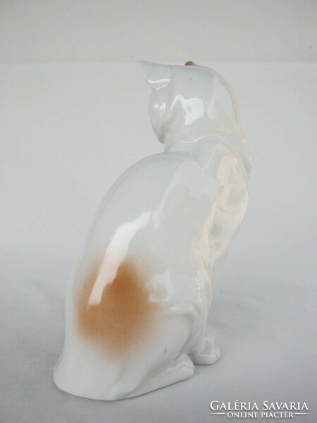 Drasche Kőbányai porcelán cica macska