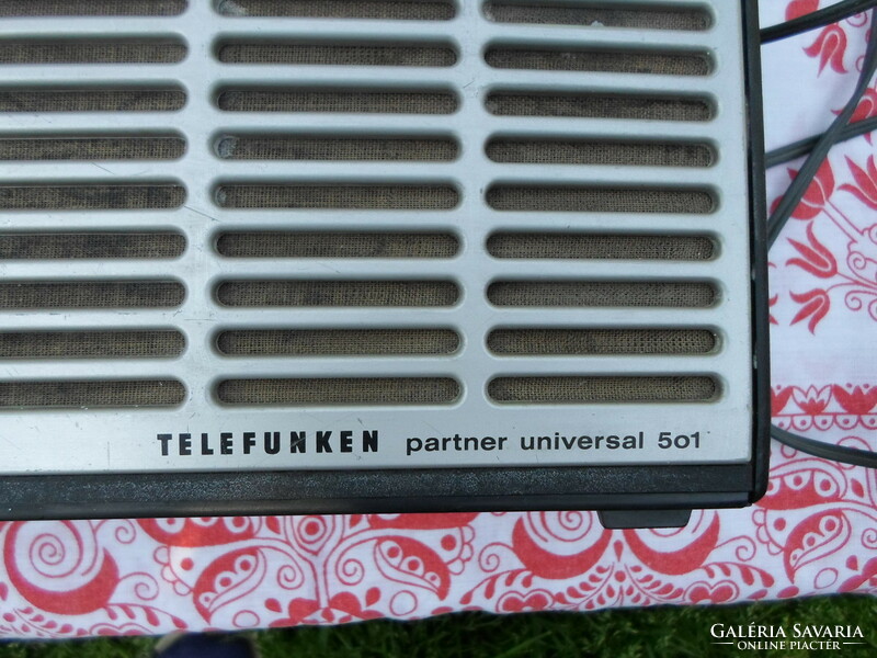 Telefunken Partner Universal 501, retro német rádió (NSZK, 1970-es évek)