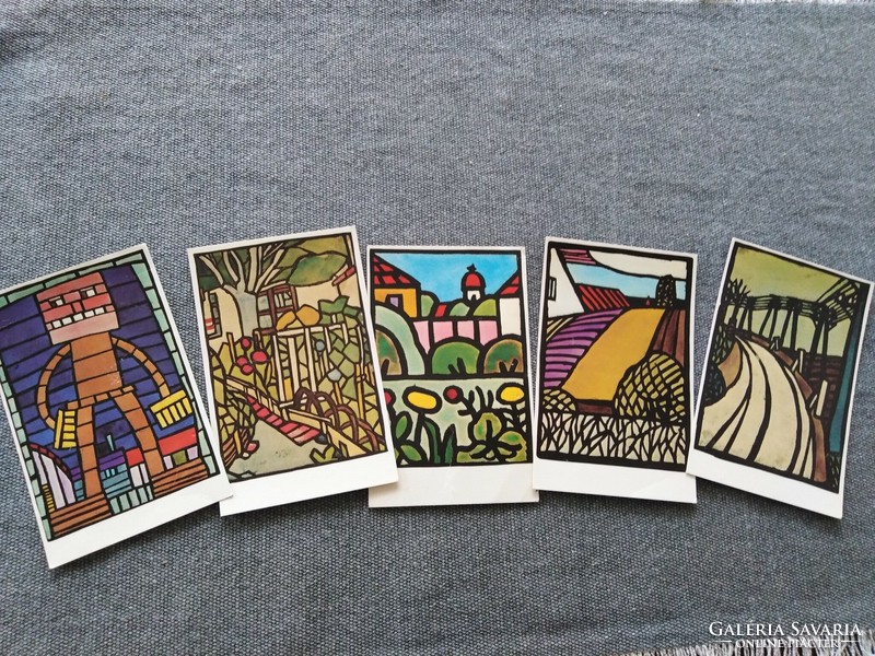 Postcards / 5 pcs. - Painting print