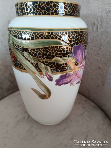 Rare orchid vase by Zsolnay