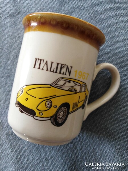 Ceramic cup - old cars