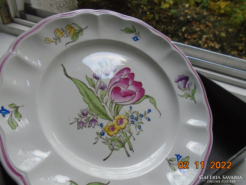 SPODE MARLBOROUGH SPRAYS látványos virágmintával tányér 22 cm