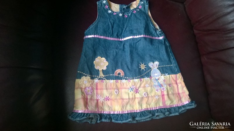 Min.áron ! Tündéri baba farmerruha 1-1,5 évesre -himzett figurákkal