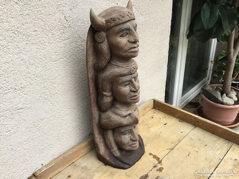 Indian wooden statue