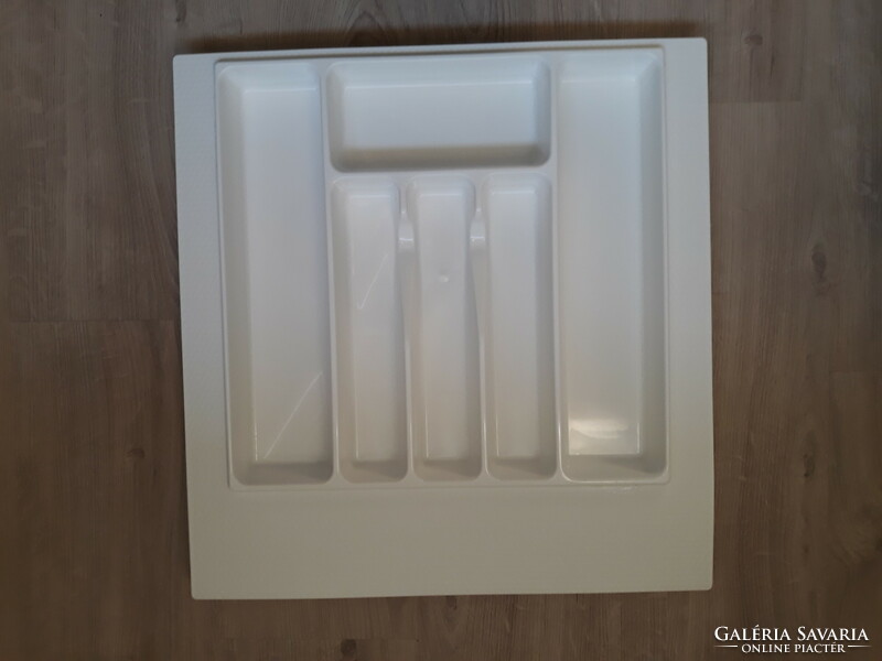 New white plastic cutlery holder - for kitchen drawer
