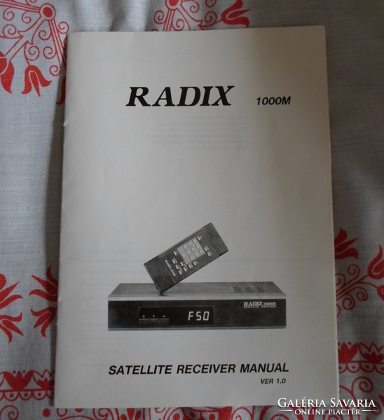 Retro műholdas beltéri egység, Radix 1000M (Híradótechnikai Vállalat)
