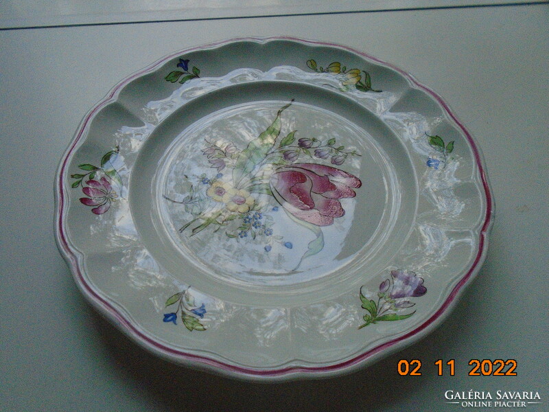 Spode marlborough sprays plate with a spectacular flower pattern 22 cm