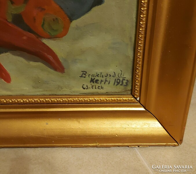 Benkhard Ágost antik festménye!