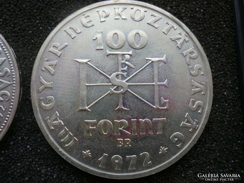 1972 Szent István 50+100 forint ezüst érmepár