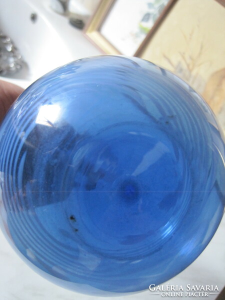 Kék üveg váza !