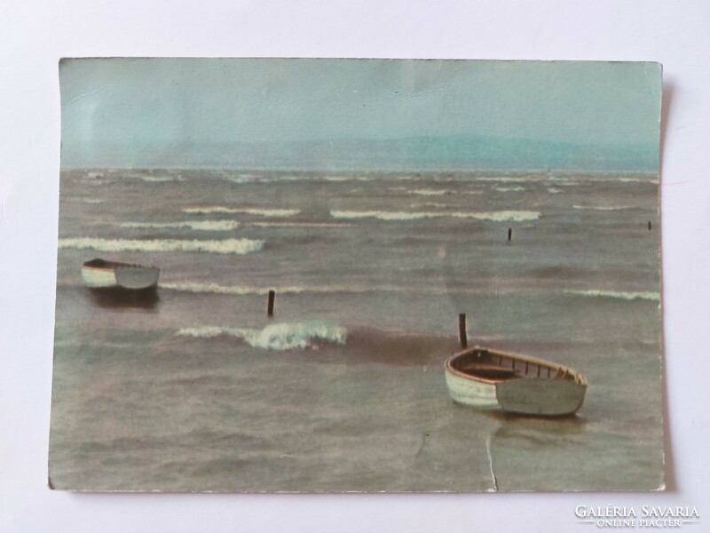 Old postcard photo postcard Balaton 1963