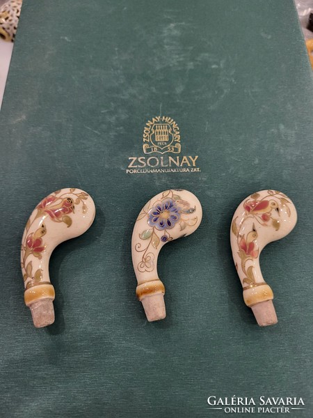Antique Zsolnay faience umbrella holder