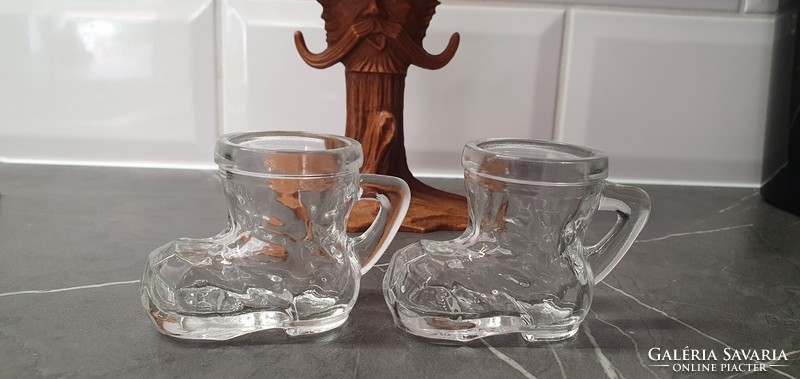 2 boots with stamped cup holders