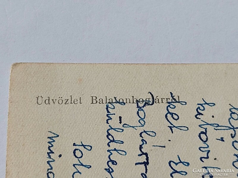 Old postcard photo postcard 1958 Balatonboglár