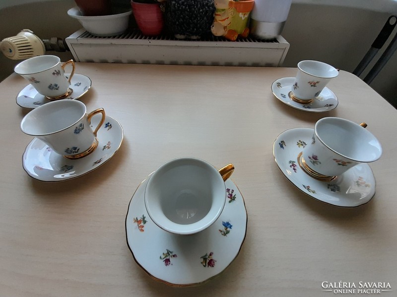 Windsor Loucky Carlsbad Czechoslovakia porcelán kávéskészlet