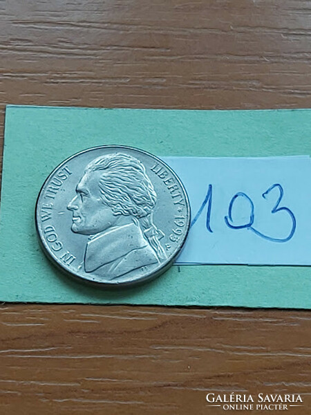 USA 5 CENT 1995 / P, Thomas Jefferson, Réz-nikkel  103