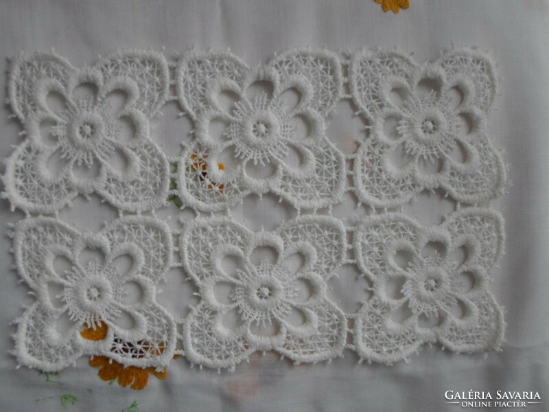 Crochet tablecloth 2. (Flower, rectangle)