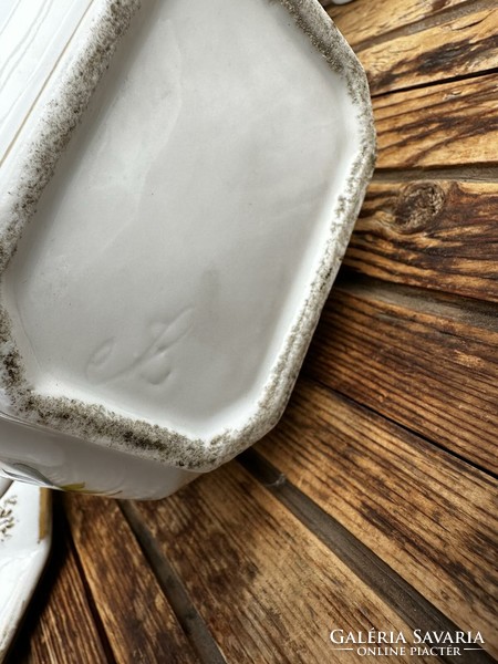 Antik Bieder porcelán teáskészlet