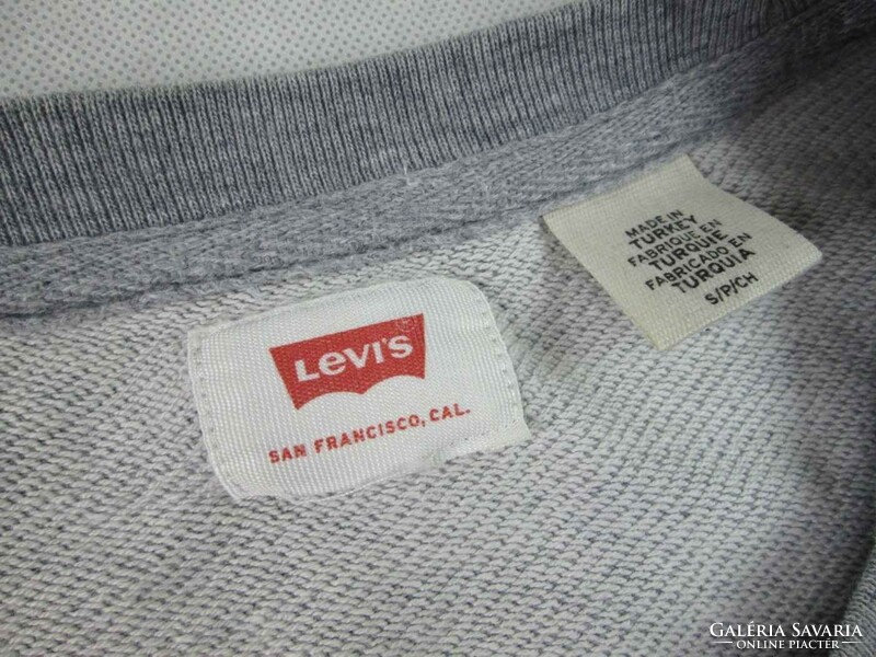 Original Levis (s) sporty long-sleeved gray men's sweater