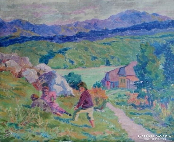 Gyula Tutsek - landscape of Brasov