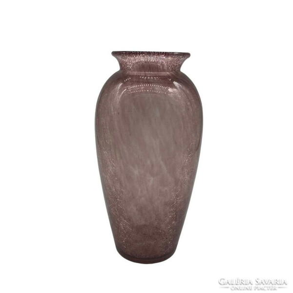 Karcagi fátyolüveg váza - repesztett - M1453