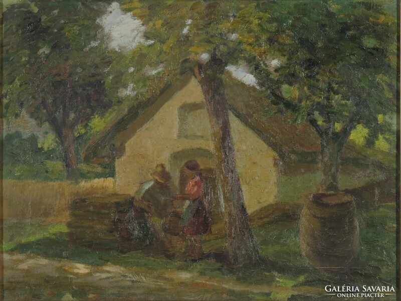 Magyar festő 1970 körül : Borospince