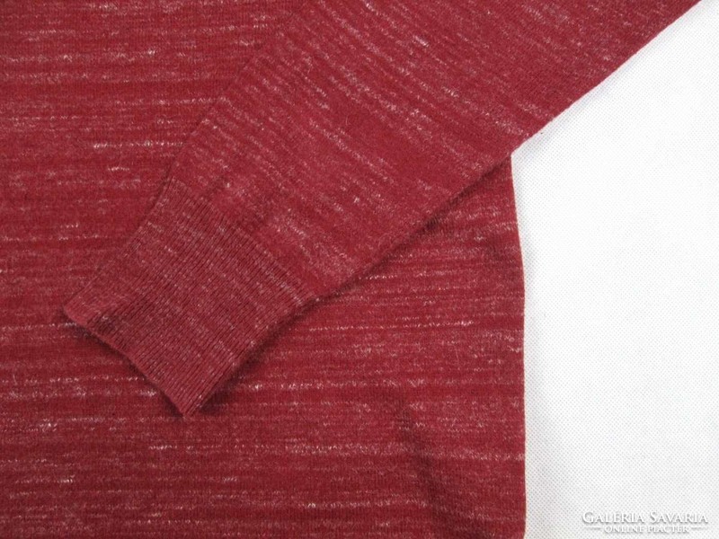 Original superdry (m / l) elegant long-sleeved burgundy men's sweater
