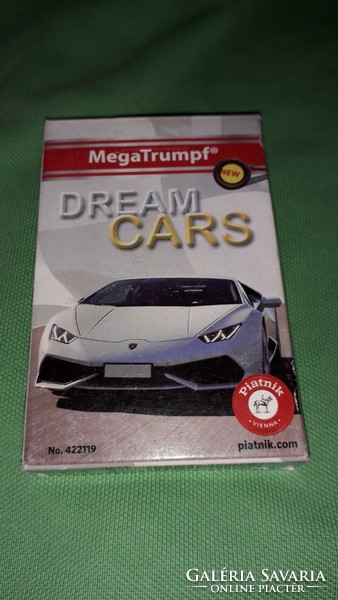 Retro piatnik - dream cars - car quartet - unplayed complete playing card according to the pictures