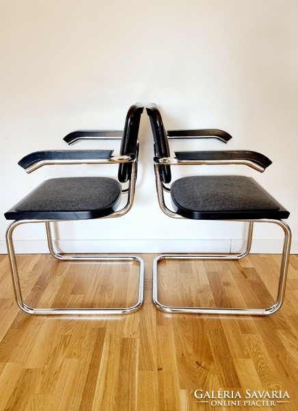 Bauhaus csővázas Cesca székek, 4 db