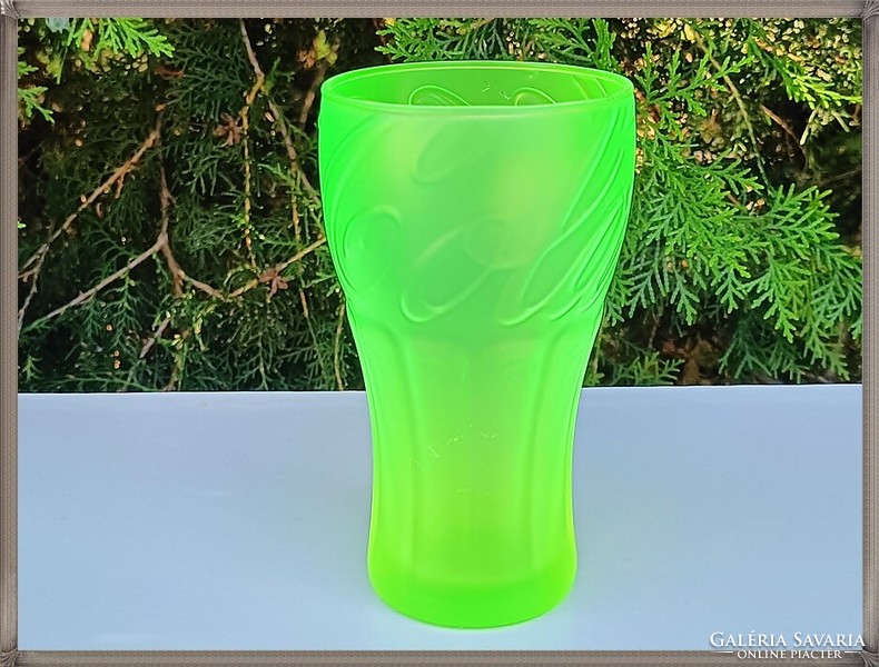 Coca Cola pohár 3 dl uránzöld színű