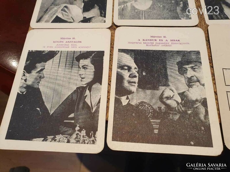 Retro mozis kártyák 1964-ből mokép
