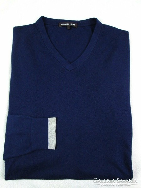 Original michael kors (l / xl) elegant night dark blue men's thin sweater
